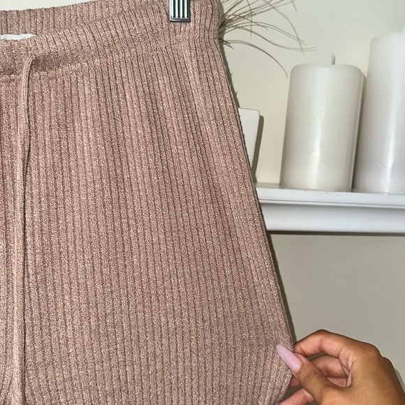 TAUPE SWEATPANTS/JOGGERS RIBBED DETAILING LOUNGEWEAR - Picture 4 of 4
